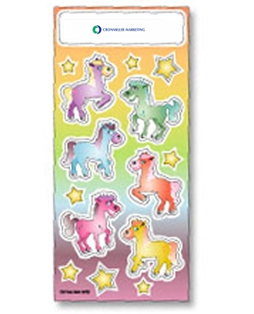 Fun & Fantasy Stickers | 3 1/4" x 7" Sheet | Ponies