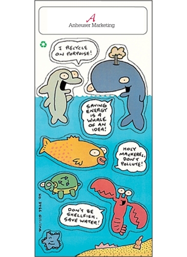 Stickers | 3 1/4" x 7" Sheet | Sea Animal