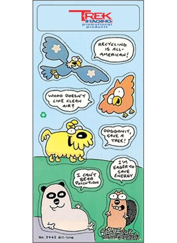 Stickers | 3 1/4" x 7" Sheet | Land Animals