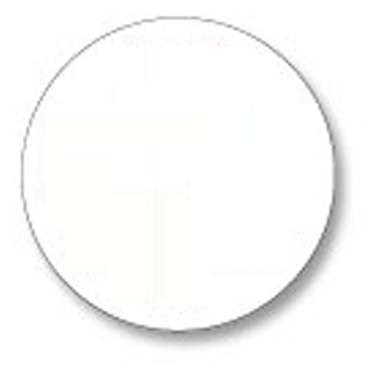 Die Cut Roll Label | Circle | 2 1/2" dia. | White Gloss Paper