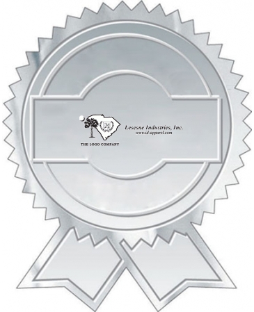 Embossed Foil Seal | Seal w/Ribbons | 2" x 2 1/2"