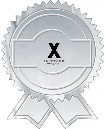 Embossed Foil Seal | Seal w/Ribbons | 2" x 2 1/2"