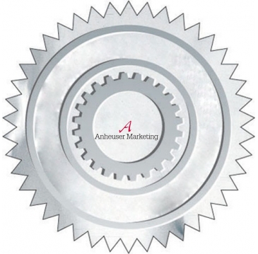 Embossed Foil Seal | Circle | 1 1/4" dia. | Sawtooth Edge