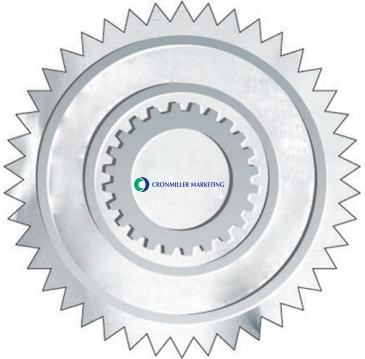 Embossed Foil Seal | Circle | 1 1/4" dia. | Sawtooth Edge