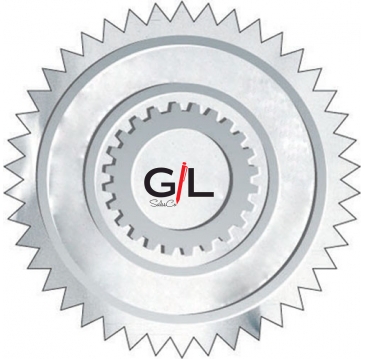 Embossed Foil Seal | Circle | 1 1/4" dia. | Sawtooth Edge