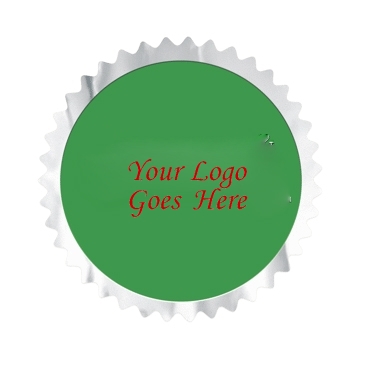 Embossed Foil Seal | Circle | 2" dia. | Sawtooth Edge