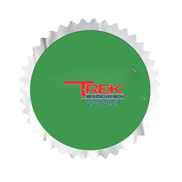 Embossed Foil Seal | Circle | 2" dia. | Sawtooth Edge