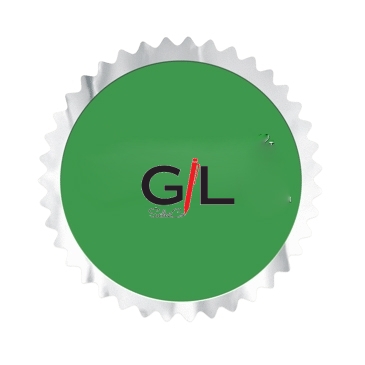 Embossed Foil Seal | Circle | 2" dia. | Sawtooth Edge