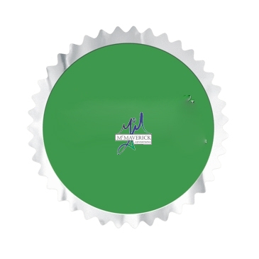 Embossed Foil Seal | Circle | 2" dia. | Sawtooth Edge