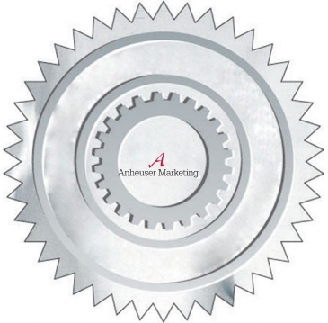 Embossed Foil Seal | Circle | 1 7/16" dia. | Sawtooth Edge