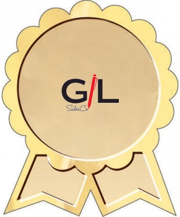 Embossed Foil Seal | Seal w/Ribbons | 1 5/16" x 1 9/16"