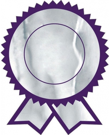 Special Occasion Roll Label | Seal w/Ribbons | 2" x 2 1/2" | Whit