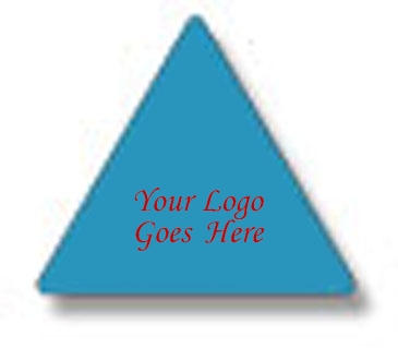 Special Shapes Roll Label | Triangle | 7/8" x 1" | White Gloss Pa