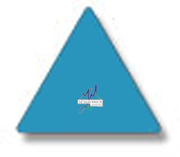 Special Shapes Roll Label | Triangle | 7/8" x 1" | White Gloss Pa