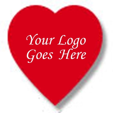 Special Shapes Roll Label | Heart | 1 3/16" x 1 1/8" | White Glos